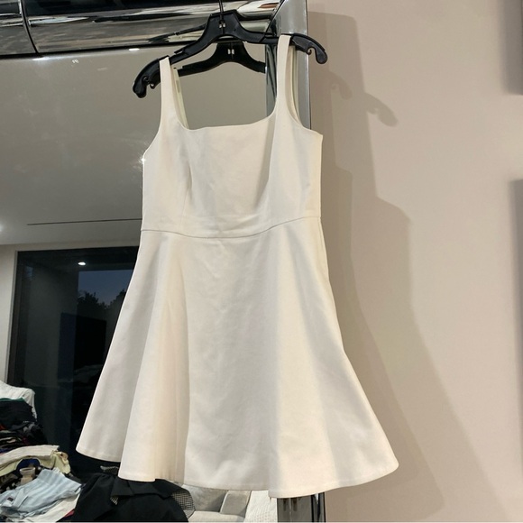 Theory Dresses & Skirts - Theory White Textured Fabric Material dress